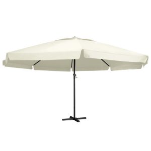 Parasol ogrodowy Biały 600 cm vidaXL 591728 Parasol ogrodowy Biały 600 cm vidaXL 591728