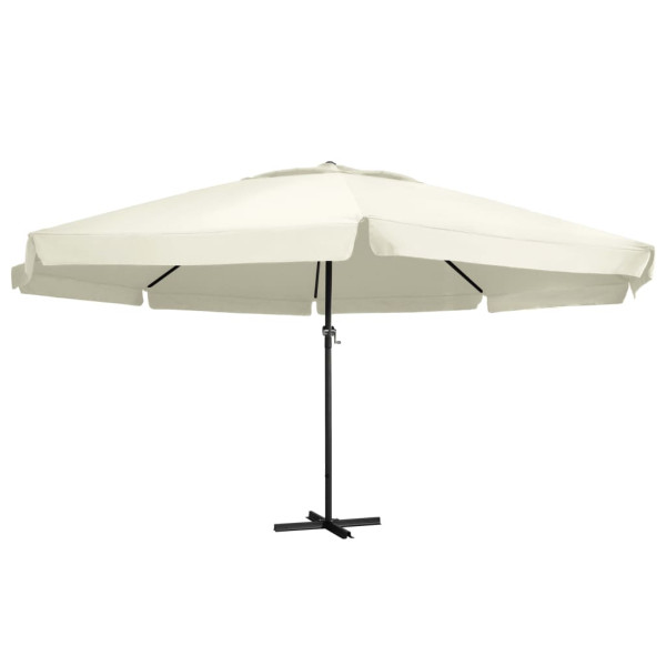 Parasol ogrodowy Biały 600 cm vidaXL 591728