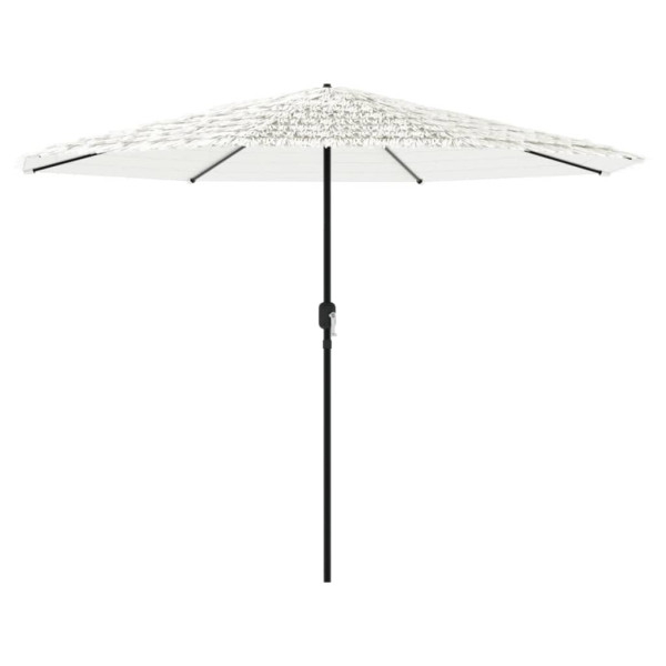 Parasol Ogrodowy Biały Na Słupku Składany Na Taras Ogród Balkon 942683
