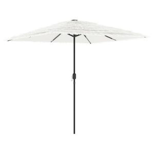 Parasol Ogrodowy Biały Na Słupku Składany Na Taras Ogród Balkon 945037 Parasol Ogrodowy Biały Na Słupku Składany Na Taras Ogród Balkon 945037