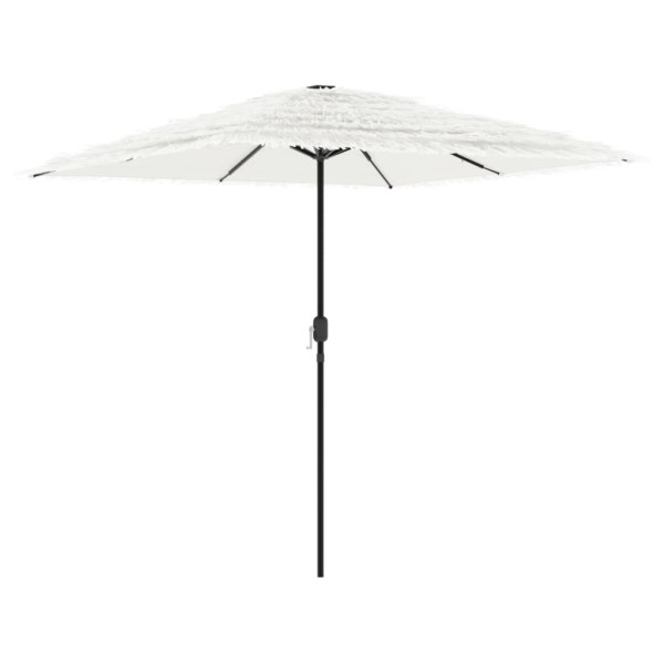 Parasol Ogrodowy Biały Na Słupku Składany Na Taras Ogród Balkon 945037