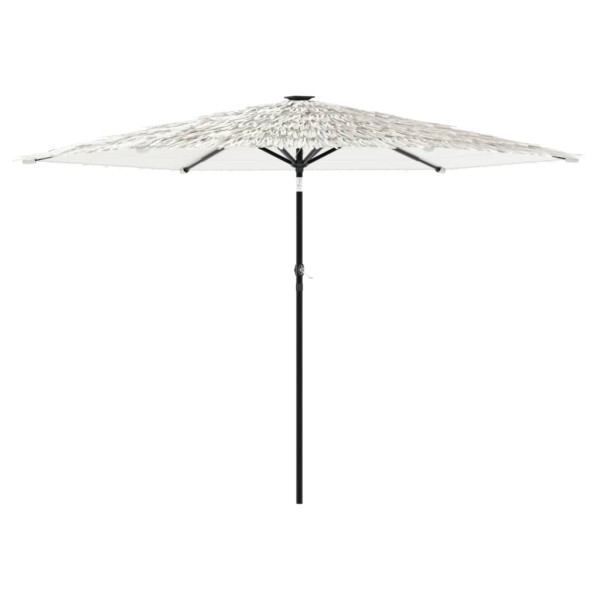 Parasol Ogrodowy Biały Na Słupku Składany Na Taras Ogród Balkon 945043