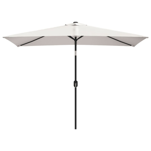Parasol Ogrodowy Biały Składany Na Słupku Na Taras Ogród Balkon 200x300 cm 940714