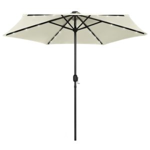 Parasol ogrodowy Biały vidaXL 593856 Parasol ogrodowy Biały vidaXL 593856