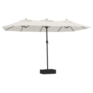 Parasol ogrodowy Biały vidaXL 591503 Parasol ogrodowy Biały vidaXL 591503