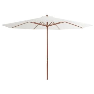 Parasol ogrodowy Biały vidaXL 591638 Parasol ogrodowy Biały vidaXL 591638
