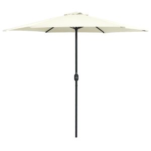 Parasol ogrodowy Biały vidaXL 591661 Parasol ogrodowy Biały vidaXL 591661