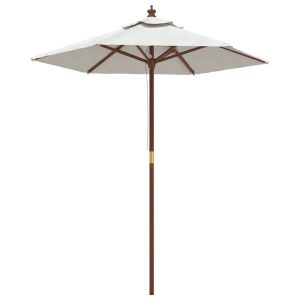 Parasol ogrodowy Biały vidaXL 591664 Parasol ogrodowy Biały vidaXL 591664