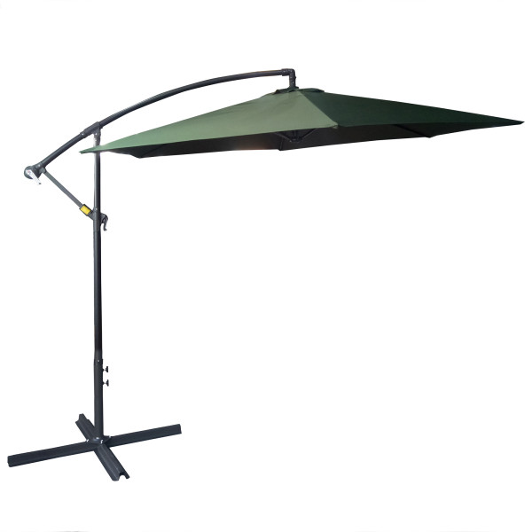 Parasol ogrodowy boczny 3 m zielony PATIO | Dajar 61919