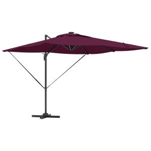 Parasol Ogrodowy Bordowy 286 x 285 x 270 cm Aluminium 938880 Parasol Ogrodowy Bordowy 286 x 285 x 270 cm Aluminium 938880
