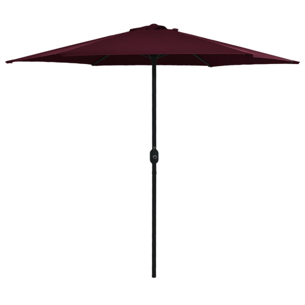 Parasol Ogrodowy Bordowy Na Słupku Składany Na Taras Ogród 270x246 cm 939017
