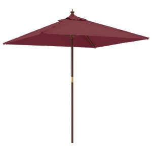 Parasol Ogrodowy Bordowy Na Słupku Składany Na Taras Ogród Balkon 943580 Parasol Ogrodowy Bordowy Na Słupku Składany Na Taras Ogród Balkon 943580