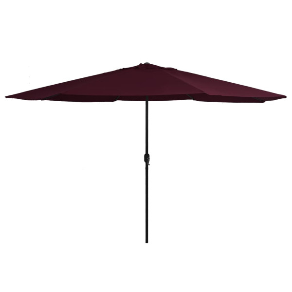 Parasol Ogrodowy Bordowy Składany Na Słupku Na Taras Ogród Balkon 390 cm 938910