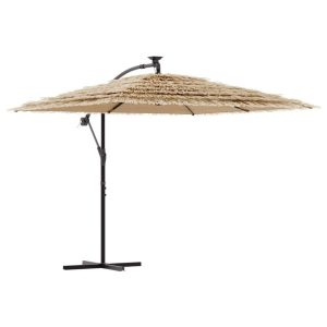Parasol ogrodowy Brąz 246 x 246 x 230 cm vidaXL 591766 Parasol ogrodowy Brąz 246 x 246 x 230 cm vidaXL 591766
