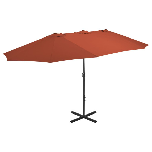 Parasol ogrodowy Brąz vidaXL 591673