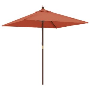Parasol ogrodowy Brąz vidaXL 591674 Parasol ogrodowy Brąz vidaXL 591674