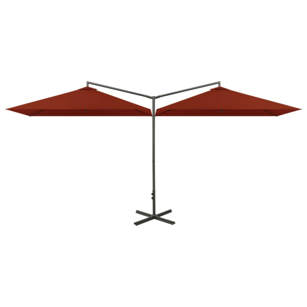 Parasol ogrodowy Brąz vidaXL 591610