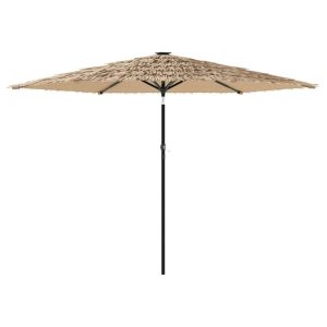 Parasol Ogrodowy Brązowy Na Słupku Składany Na Taras Ogród Balkon 942661 Parasol Ogrodowy Brązowy Na Słupku Składany Na Taras Ogród Balkon 942661