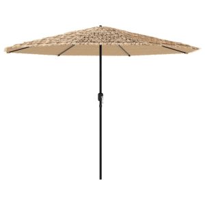 Parasol Ogrodowy Brązowy z Podstawą Składany Na Taras Balkon Ogród 942659 Parasol Ogrodowy Brązowy z Podstawą Składany Na Taras Balkon Ogród 942659