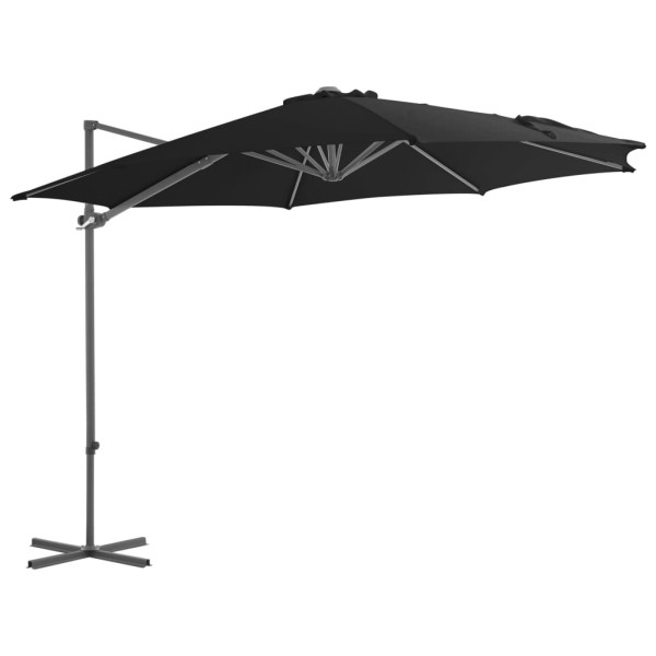 Parasol ogrodowy Czarny 300 x 255 cm vidaXL 594107