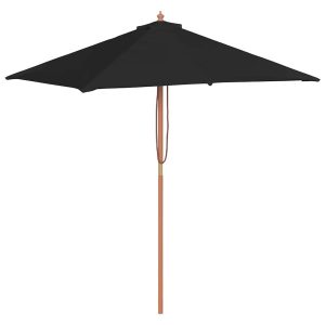 Parasol Ogrodowy Czarny Na Słupku Składany Na Taras Ogród 150×200 cm 945856 Parasol Ogrodowy Czarny Na Słupku Składany Na Taras Ogród 150×200 cm 945856