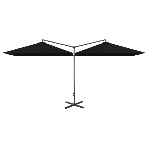 Parasol ogrodowy Czarny vidaXL 591716