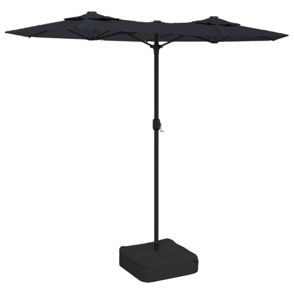 Parasol ogrodowy Czarny vidaXL 591723
