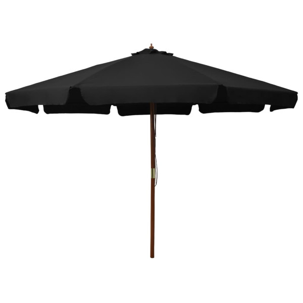 Parasol ogrodowy Czarny vidaXL 591566