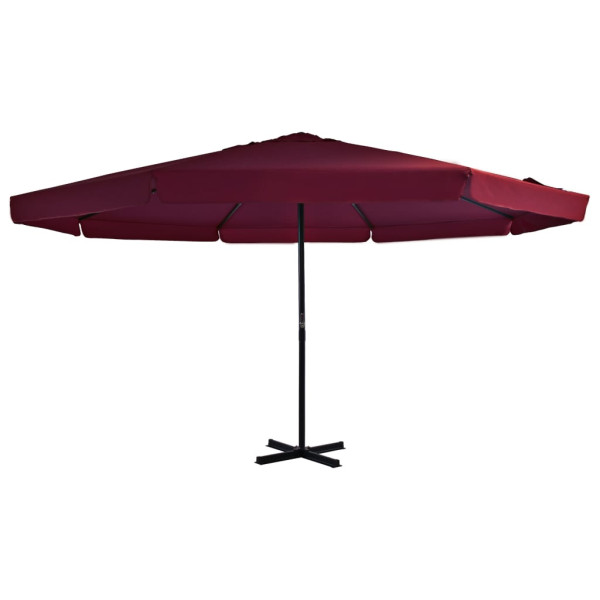 Parasol ogrodowy Czerwony 500 cm vidaXL 591516