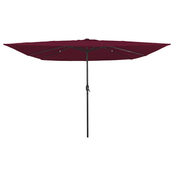 Parasol Ogrodowy Czerwony Składany Na Słupku Na Taras Ogród Balkon 939032