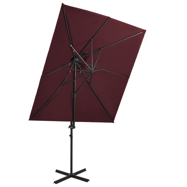 Parasol ogrodowy Czerwony vidaXL 591703