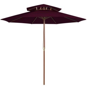Parasol ogrodowy Czerwony vidaXL 591504