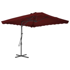 Parasol ogrodowy Czerwony vidaXL 591591