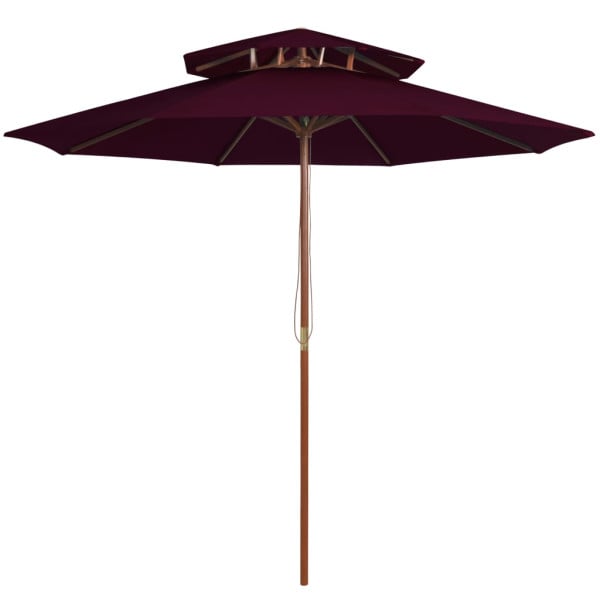 Parasol ogrodowy Czerwony vidaXL 591504