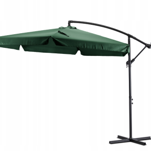 Parasol Ogrodowy Duży Składany na Taras Zielony + POKROWIEC AKRON 300cm 938850 Parasol Ogrodowy Duży Składany na Taras Zielony + POKROWIEC AKRON 300cm 938850