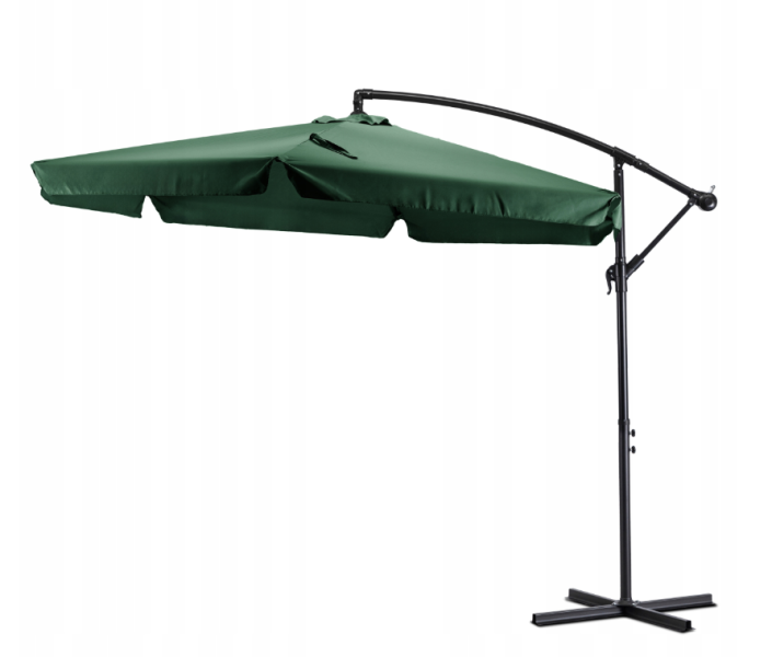 Parasol Ogrodowy Duży Składany na Taras Zielony + POKROWIEC AKRON 300cm 938850