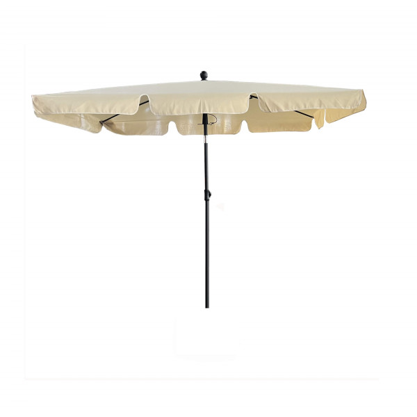 Parasol ogrodowy FLOKS z ochroną UV beżowy 200x123x235 cm 301638