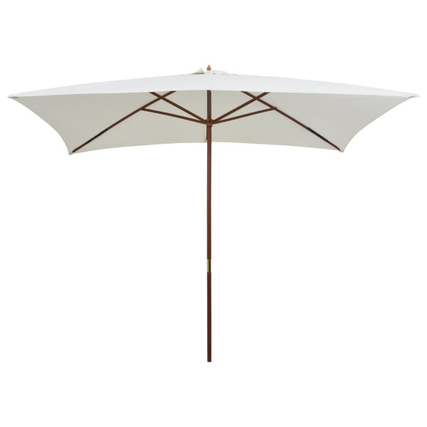 Parasol Ogrodowy Kremowy Składany Na Słupku Na Taras Ogród Balkon 200x300 942678