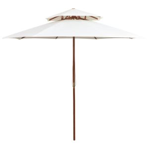 Parasol Ogrodowy Kremowy Składany Na Słupku Na Taras Ogród Balkon 270×270 940589 Parasol Ogrodowy Kremowy Składany Na Słupku Na Taras Ogród Balkon 270×270 940589