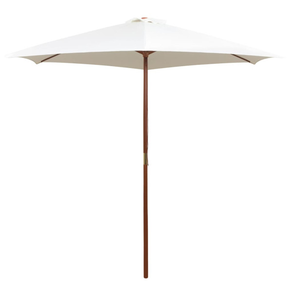Parasol Ogrodowy Kremowy Składany Na Słupku Na Taras Ogród Balkon 270x270 939037
