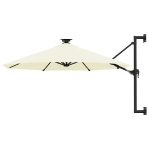 Parasol ogrodowy Kremowy vidaXL 593796 Parasol ogrodowy Kremowy vidaXL 593796