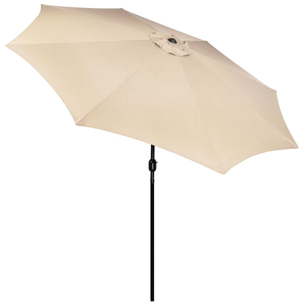 Parasol ogrodowy, łamany z korbą 300 cm duży na balkon, taras beżowy 607382