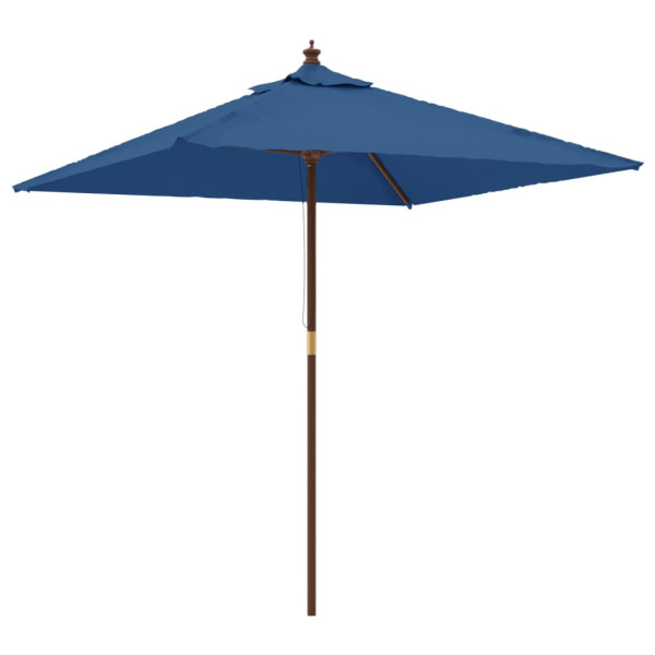 Parasol Ogrodowy Lazurowy Na Słupku Składany Na Taras Ogród Balkon 945835