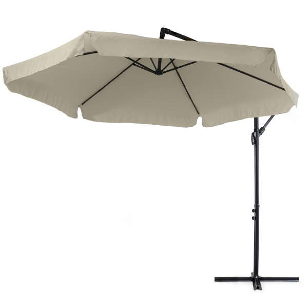 Parasol ogrodowy na wysięgniku 3m Empoli beżowy 88612