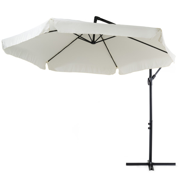 Parasol ogrodowy na wysięgniku 3m Empoli kremowy 88608