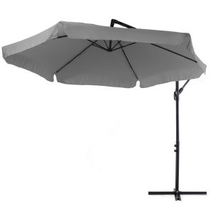 Parasol ogrodowy na wysięgniku 3m Empoli szary 88616 Parasol ogrodowy na wysięgniku 3m Empoli szary 88616