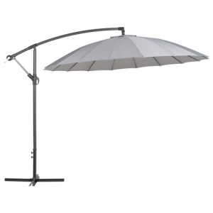 Parasol ogrodowy na wysięgniku ciemnoszary 86128 Parasol ogrodowy na wysięgniku ciemnoszary 86128