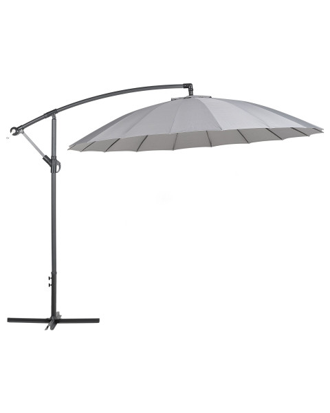 Parasol ogrodowy na wysięgniku ciemnoszary 86128