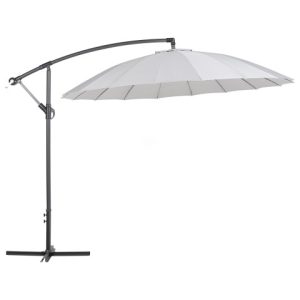 Parasol ogrodowy na wysięgniku jasnoszary 86127 Parasol ogrodowy na wysięgniku jasnoszary 86127