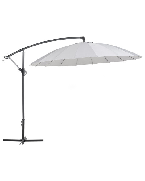 Parasol ogrodowy na wysięgniku jasnoszary 86127
